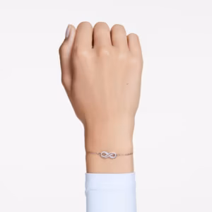 สร้อยข้อมือ อินฟินิตี้, ขาว, เคลือบโรเดียม